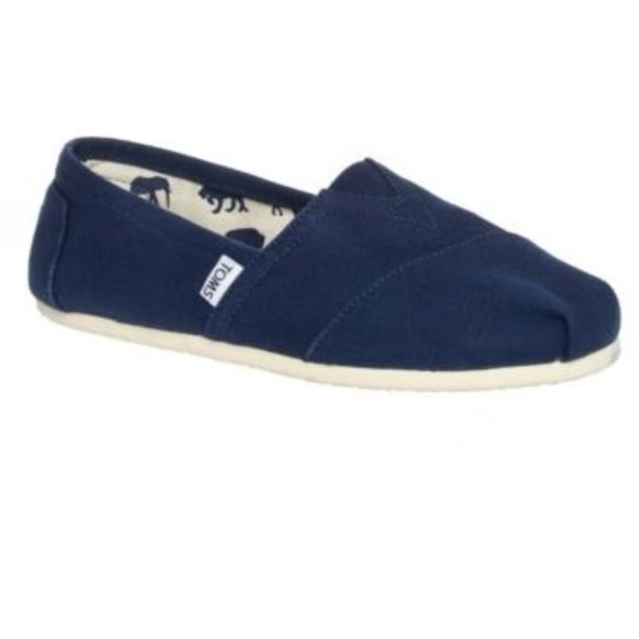 Toms Shoes - Toms Classic Navy Alpargata Canvas Flats